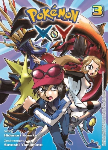 Buchcover und Innenansicht für das Buch: Pokémon X und Y 03