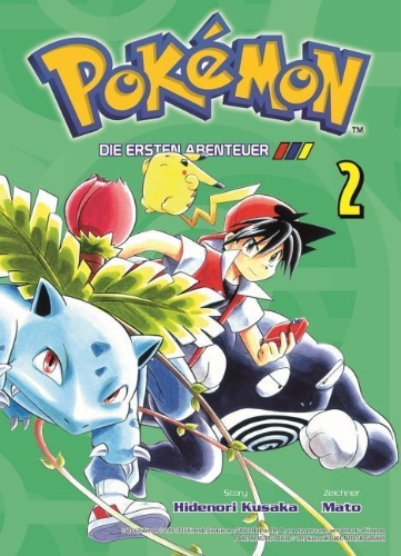 Buchcover und Innenansicht für das Buch: Pokémon: Die ersten Abenteuer 02