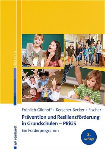 Buchcover und Innenansicht für das Buch: Prävention und Resilienzförderung in Grundschulen - PRiGS