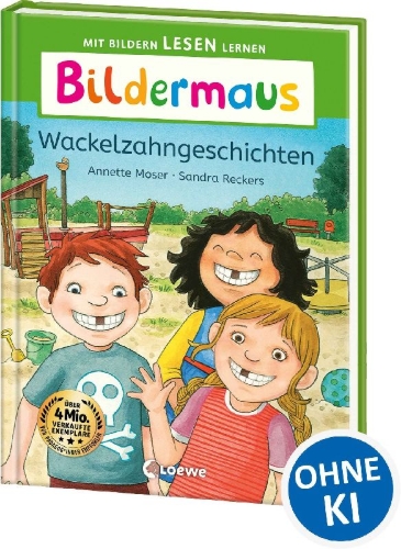 Buchcover und Innenansicht für das Buch: Bildermaus - Wackelzahngeschichten