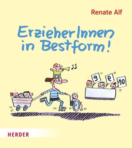 Buchcover und Innenansicht für das Buch: ErzieherInnen in Bestform!