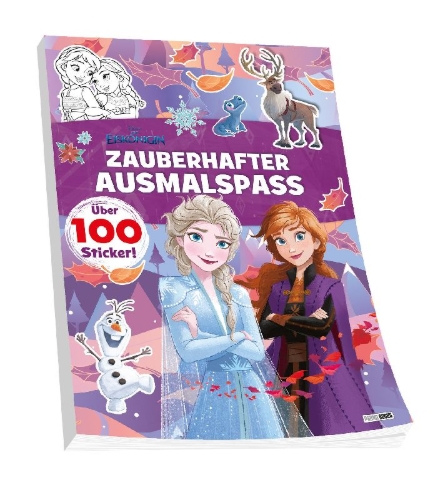 Buchcover und Innenansicht für das Buch: Disney Die Eiskönigin: Zauberhafter Ausmalspaß