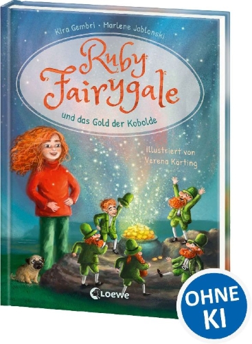 Buchcover und Innenansicht für das Buch: Ruby Fairygale und das Gold der Kobolde (Erstlese-Reihe, Band 3)
