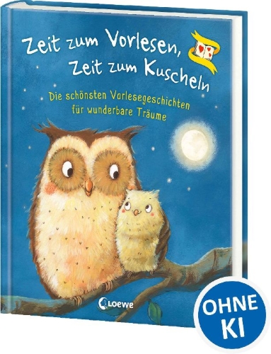 Buchcover und Innenansicht für das Buch: Zeit zum Vorlesen, Zeit zum Kuscheln - Die schönsten Vorlesegeschichten für wunderbare Träume