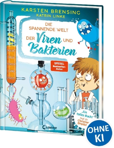 Buchcover und Innenansicht für das Buch: Die spannende Welt der Viren und Bakterien