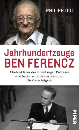 Buchcover und Innenansicht für das Buch: Jahrhundertzeuge Ben Ferencz