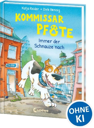 Buchcover und Innenansicht für das Buch: Kommissar Pfote (Band 1) - Immer der Schnauze nach