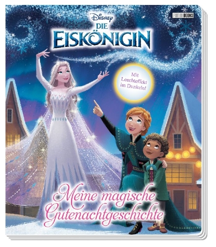 Buchcover und Innenansicht für das Buch: Disney Die Eiskönigin: Meine magische Gutenachtgeschichte