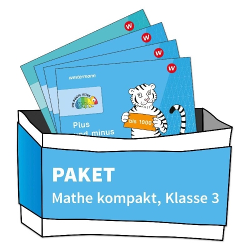 Buchcover und Innenansicht für das Buch: DIE BUNTE REIHE - Mathematik. Paket Mathe kompakt Klasse 3