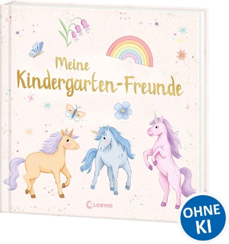 Buchcover und Innenansicht für das Buch: Meine Kindergarten-Freunde (neu) - Einhörner