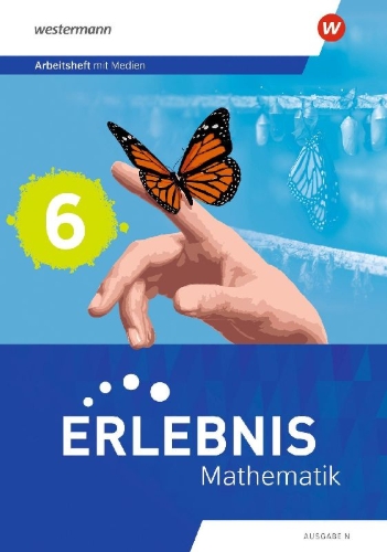 Buchcover und Innenansicht für das Buch: Erlebnis Mathematik - Ausgabe N. Arbeitsheft mit Medien 6