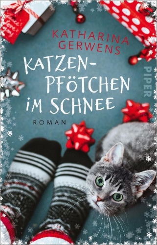 Buchcover und Innenansicht für das Buch: Katzenpfötchen im Schnee