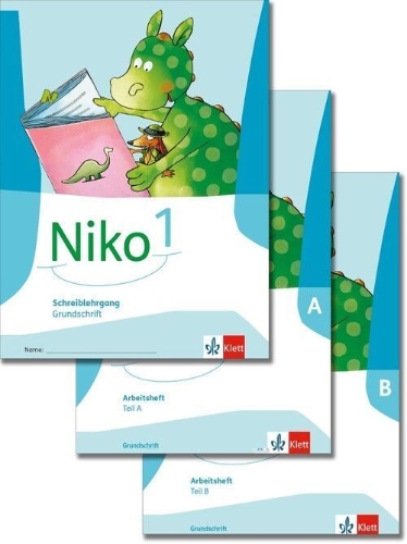 Buchcover und Innenansicht für das Buch: Niko 1. Paket: Arbeitsheft zur Fibel in Grundschrift, Grundschriftlehrgang Klasse 1
