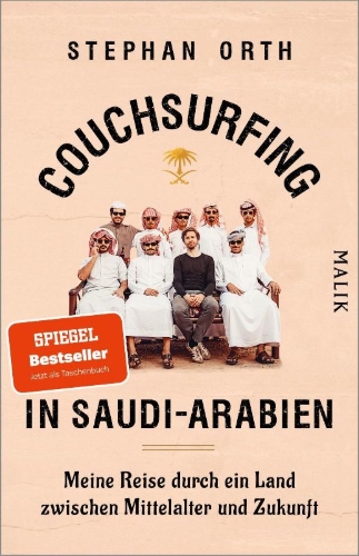 Buchcover und Innenansicht für das Buch: Couchsurfing in Saudi-Arabien