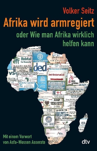 Buchcover und Innenansicht für das Buch: Afrika wird armregiert oder Wie man Afrika wirklich helfen kann