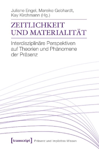 Buchcover und Innenansicht für das Buch: Zeitlichkeit und Materialität