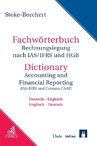 Buchcover und Innenansicht für das Buch: Fachwörterbuch Rechnungslegung nach IAS/IFRS und HGB