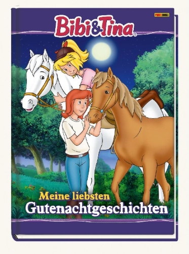 Buchcover und Innenansicht für das Buch: Bibi & Tina: Meine liebsten Gutenachtgeschichten