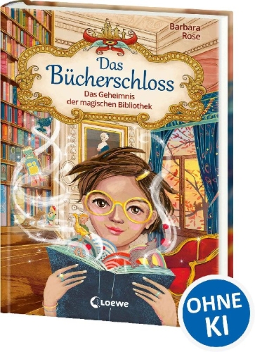 Buchcover und Innenansicht für das Buch: Das Bücherschloss (Band 1) - Das Geheimnis der magischen Bibliothek