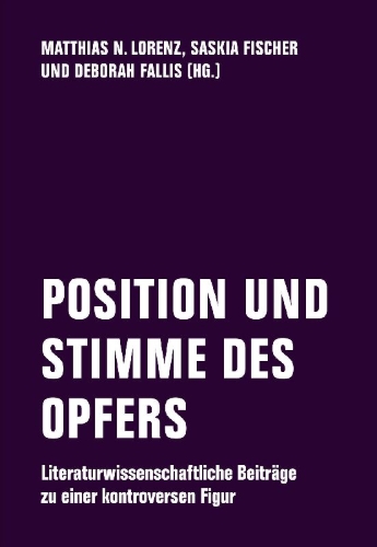 Buchcover und Innenansicht für das Buch: POSITION UND STIMME DES OPFERS