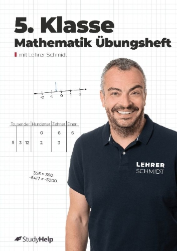 Buchcover und Innenansicht für das Buch: 5. Klasse Mathematik Übungsheft