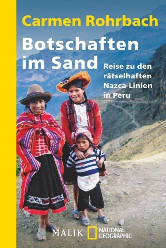 Buchcover und Innenansicht für das Buch: Botschaften im Sand