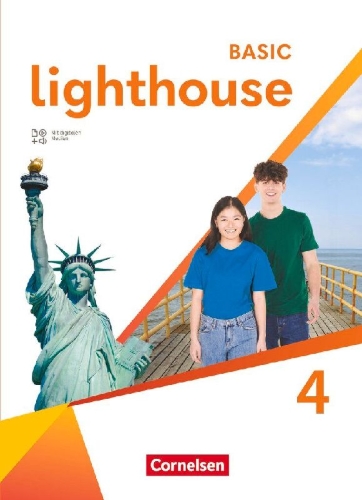 Buchcover und Innenansicht für das Buch: Lighthouse Band 4: 8. Schuljahr - Basic Edition - Schulbuch (Festeinband)