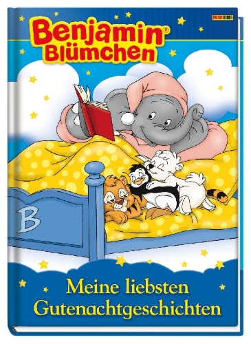 Buchcover und Innenansicht für das Buch: Benjamin Blümchen: Meine liebsten Gutenachtgeschichten