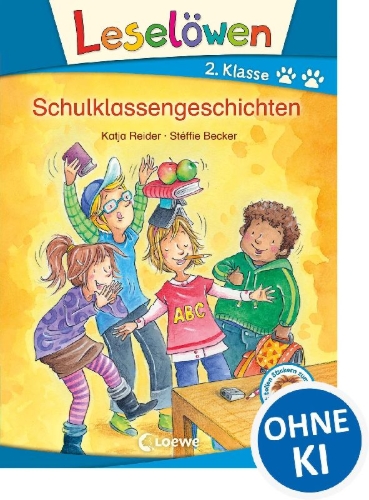 Buchcover und Innenansicht für das Buch: Leselöwen 2. Klasse - Schulklassengeschichten