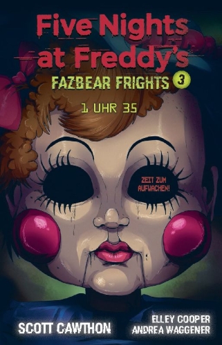Buchcover und Innenansicht für das Buch: Five Nights at Freddy's: Fazbear Frights #3!- 1:35 AM