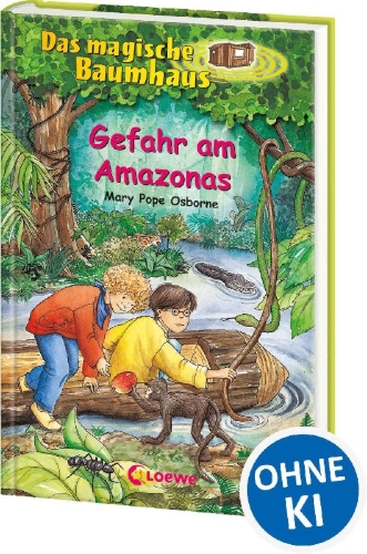 Buchcover und Innenansicht für das Buch: Das magische Baumhaus 06. Gefahr am Amazonas