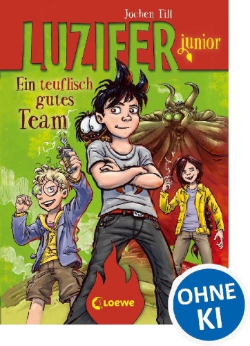 Buchcover und Innenansicht für das Buch: Luzifer junior - Ein teuflisch gutes Team