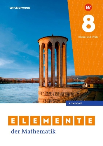 Buchcover und Innenansicht für das Buch: Elemente der Mathematik SI 8. Arbeitsheft mit Lösungen. Für Rheinland-Pfalz