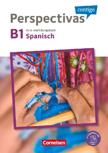 Buchcover und Innenansicht für das Buch: Perspectivas contigo B1 - Kurs- und Übungsbuch