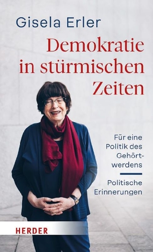 Buchcover und Innenansicht für das Buch: Demokratie in stürmischen Zeiten