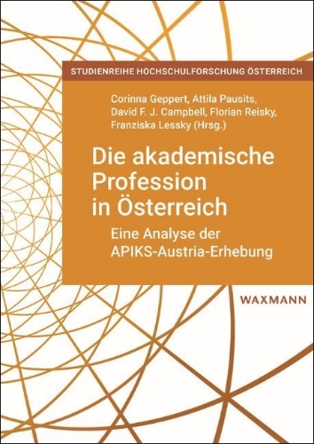 Buchcover und Innenansicht für das Buch: Die akademische Profession in Österreich