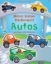 Buchcover und Innenansicht für das Buch: Meine kleine Stickerwelt: Autos