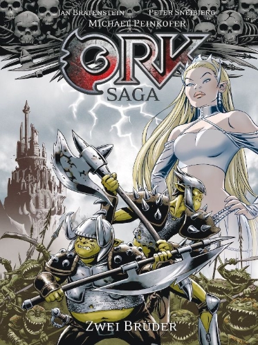 Buchcover und Innenansicht für das Buch: Ork-Saga 1: Zwei Brüder