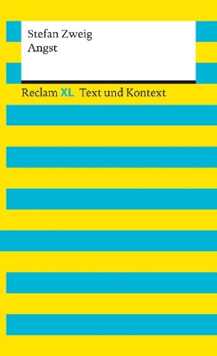 Buchcover und Innenansicht für das Buch: Angst. Textausgabe mit Kommentar und Materialien