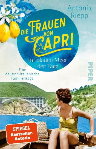 Buchcover und Innenansicht für das Buch: Die Frauen von Capri - Im blauen Meer der Tage