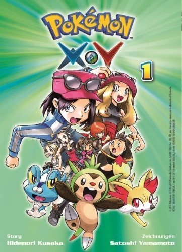 Buchcover und Innenansicht für das Buch: Pokémon X und Y 01