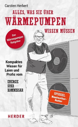 Buchcover und Innenansicht für das Buch: Alles, was Sie über Wärmepumpen wissen müssen