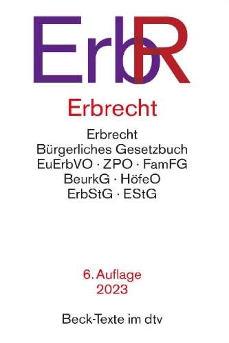 Buchcover und Innenansicht für das Buch: Erbrecht