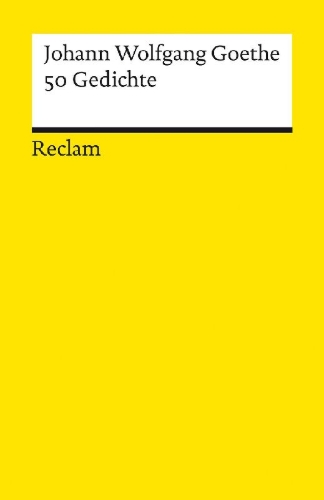 Buchcover und Innenansicht für das Buch: 50 Gedichte