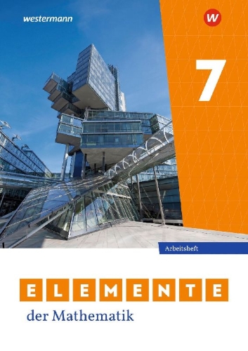 Buchcover und Innenansicht für das Buch: Elemente der Mathematik SI 7. Arbeitsheft mit Lösungen. Ausgabe für Niedersachsen