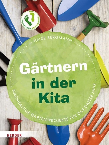Buchcover und Innenansicht für das Buch: Gärtnern in der Kita