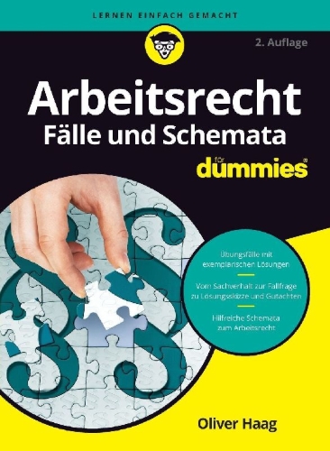 Buchcover und Innenansicht für das Buch: Arbeitsrecht Fälle und Schemata für Dummies