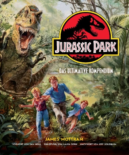 Buchcover und Innenansicht für das Buch: Jurassic Park: The Ultimate Visual History