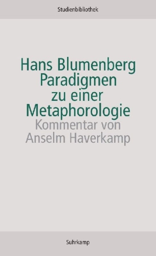 Buchcover und Innenansicht für das Buch: Paradigmen zu einer Metaphorologie