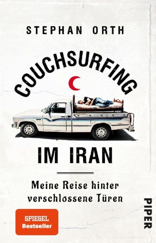 Buchcover und Innenansicht für das Buch: Couchsurfing im Iran